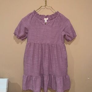 Cat & Jack purple eyelet dresses 100% cotton